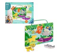 Ravensburger play+ Puzzle tactile magnétique en bois : la jungle
