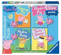 Ravensburger Puzzle pour enfant Peppa Pig My First Puzzles 6960 – 18 mois et plus (2,3,4,5 pièces)