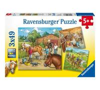 Ravensburger 9237 Puzzle Mon centre équestre 3 X 49 pièces 9237
