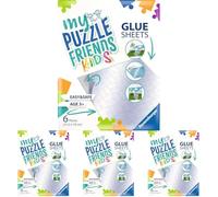 Ravensburger - Accessoire pour Puzzles - Adultes et Enfants dès 3 Ans - Feuilles adhésives pour Puzzles en Carton - Blanc - 6 Feuilles Autocollantes de 21,5 x 18 cm dans Un Paquet - 13301 (Lot de 4)