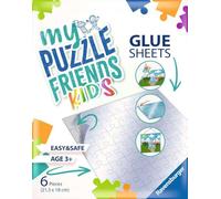 Ravensburger - Accessoire pour Puzzles - Adultes et Enfants dès 3 Ans - Feuilles adhésives pour Puzzles en Carton - Blanc - 6 Feuilles Autocollantes de 21,5 x 18 cm dans Un Paquet - 13301