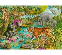 Ravensburger Puzzle éducatif Animals of India – 60 pièces – Dès 4 ans