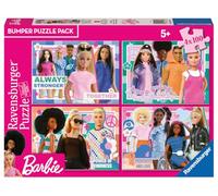 Ravensburger, Barbie- 4 x 100 Bumper Pack Puzzle 2D, 12001077, Multicolore