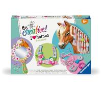 Ravensburger - Be Creative - kit Multi-activités Horses - 10 créations - Thème Cheval - Décoration - Loisir créatif - Activité détente et créative - Dès 7 Ans - 238751