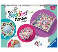 Ravensburger - Be Creative - Mosaïque Maxi - 3 Objets à réaliser - Décoration - Loisir créatif - Activité détente et créative - Dès 8 Ans - 18446