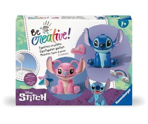 Ravensburger Be Creative Stitch - Figurines en Plâtre à Peindre - Loisir Créatif Enfant - Kit Création 5 Objets 3D - Activité Manuelle et Décoration - Dès 7 Ans