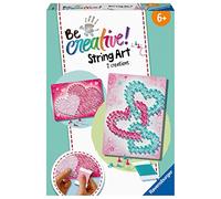 Ravensburger - Be Creative - String Art Midi - Heart - Cœur - Tableau en Fil tendu - Création Objets - Loisir créatif - Activité détente et créative - Dès 6 Ans - 18242
