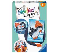 Ravensburger - Be Creative String Art Midi Penguin Pingouin Tableau en Fil tendu Création Objets Loisir créatif Activité détente et créative Dès 6 Ans 18244 4005556182442 Taille Unique