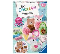 Ravensburger BeCreative 12028010 Lot de Pompons Kawaii pour Enfants à partir de 6 Ans, Pompons pour Le Bricolage pour Filles et garçons