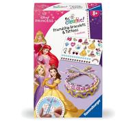 Ravensburger BeCreative 23963 Kit de Bricolage avec Rubans d'amitié et Tatouages Disney Princesses pour Enfants à partir de 8 Ans