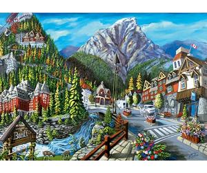 Ravensburger Bienvenue chez Banff Puzzle de 1000 pièces pour Adultes - 12000494 - Outil fabriqué à la Main, fabriqué en Allemagne, Chaque pièce s'assemble Parfaitement