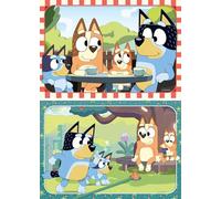Ravensburger Bluey 12004111 Puzzle pour Enfants à partir de 3 Ans, avec 2 x 12 pièces, Cadeaux pour Les Fans de Bluey