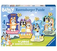 Ravensburger Bluey 4 Large Shaped Jigsaw Puzzles (10, 12, 14, 16 Piece) for Kids Age 3 Years Up