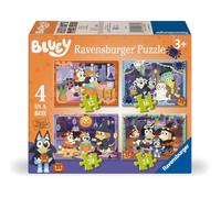 Ravensburger Bluey Jeu de puzzle 4 en 1 Halloween pour enfants | À partir de 3 ans, aventure amusante pour Halloween, de qualité supérieure, pièces parfaitement ajustées