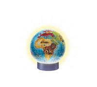 Ravensburger - Puzzle 3D Globe Mappemonde avec Led - 72 pièces