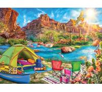 Ravensburger Canyon Camping - 12001007 - Puzzle de 1500 pièces pour Adultes - Outil fabriqué à la Main, fabriqué en Allemagne, Chaque pièce s'assemble Parfaitement