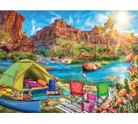 Ravensburger Canyon Camping - 12001007 - Puzzle de 1500 pièces pour Adultes - Outil fabriqué à la Main, fabriqué en Allemagne, Chaque pièce s'assemble Parfaitement