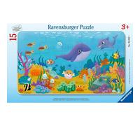 RAVENSBURGER Casse-tête Animaux sous la mer 15 pièces