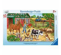 Ravensburger Casse-tête Happy Farm Casse-tête cadre de vie Casse-tête pour en...