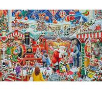 Ravensburger Christmas No29 : Santa's Steam Train Grotte Puzzle de 1000 pièces pour Adultes et Enfants à partir de 12 Ans