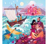 Ravensburger Conte du Monde Puzzle Enfant 64 pièces dès 5 Ans | Puzzle 64 pièces avec poster illustré et histoire inspirée des contes du monde