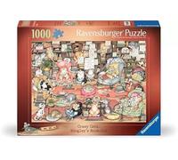 Ravensburger Crazy Cats Bookclub Puzzle de 1000 pièces pour adultes et enfants à partir de 12 ans