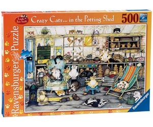 Ravensburger Crazy Cats - in The Potting Shed - Puzzle 500 pièces