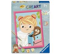 Ravensburger CreArt 12023308 - Tilli & Otti - Peinture numérotée pour Enfants de 7 Ans et Plus, tirée du célèbre Livre pour Enfants « Mein Knopf, EIN Universum » de Carmushka