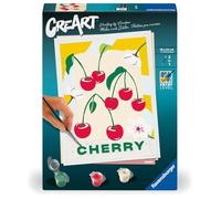 Ravensburger - CreArt 18x24 cm - Adulte - Peinture par numéros - Cherry - Activité détente et créative - 25514