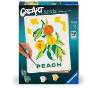 Ravensburger - CreArt 18x24 cm - Adulte - Peinture par numéros - Peach - Activité détente et créative - 25517