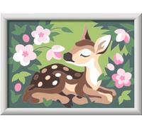 Ravensburger- CreArt 20060 Animaux Peinture par numéro 20060-Petit cerf-Enfants à partir de 7 Ans, Multicolore, Centre