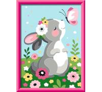 Ravensburger Peinture par numéros CreArt 20062 – Lapin, cadre & pinceaux, acryliques, dès 7 ans