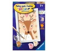 Ravensburger CreArt 20290 - Motif cerf Mignon - Peinture par numéros pour Enfants à partir de 7 Ans - Kit de Peinture avec Cadre, pinceaux et peintures acryliques - Cadeau pour Filles et garçons