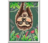 Ravensburger CreArt 20295 - Sloth Love - Peinture par numéro pour Enfants de 9 Ans et Plus, Set de Peinture avec Cadre, Pinceau et peintures acryliques, Cadeau pour Filles et garçons
