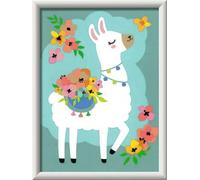 Ravensburger CreArt 20296 No Probllama Peinture par numéros Lama pour Enfants à partir de 7 Ans Kit de Peinture avec Cadre, pinceaux et peintures acryliques Cadeau pour Filles et garçons