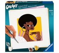 Ravensburger - CreArt 20x20 cm - Adulte - Peinture par numéros - Lady Portrait - Loisir créatif - 23669