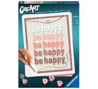 Ravensburger Malen nach Zahlen- Malen nach Zahlen Be Happy 23544-Be F/I/NL/en/E, 23544, Blanc