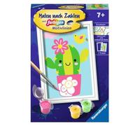 Ravensburger – Kit peinture par numéros CreArt 23634 Little Cactus, 7+ cadre, pinceau, acryliques