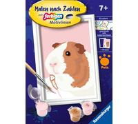 Ravensburger CreArt 23758 - Mignon cobaye - Peinture par numéro pour Enfants de 7 Ans et Plus, Set de Peinture avec Cadre, Pinceau et peintures acryliques, Cadeau pour Filles et garçons