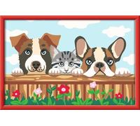 Ravensburger CreArt 23855 Peinture par numéros Chats et Chiens à partir de 11 Ans