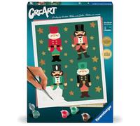 Ravensburger CreArt 23893 - Christmas Nutcracker Delight - Peinture Casse-Noisette par numéro d'adulte, Set de Peinture à Faire soi-même avec Pinceau et Peinture Acrylique, Cadeau pour Femme et Homme