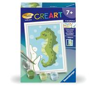 Ravensburger CreArt 23950 - Peinture par numéros - Motif Hippocampe Joyeux - pour Enfants de 7 Ans - Cadeau de Pâques pour Enfants de 7 Ans - Petit Cadeau de Pâques