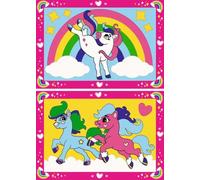 Ravensburger CreArt Peinture par numéros 23983 – Poneys magiques avec arc-en-ciel – Dès 5 ans