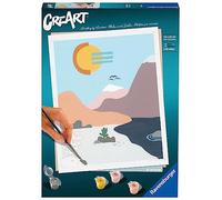 Ravensburger - CreArt 24x30 cm- by The River - Loisir créatif - Peinture par numéros - Adulte - Activité détente et créative - Dès 12 Ans - 23641 - Version française