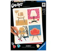 Ravensburger - CreArt 24x30 cm- Eames - Loisir créatif - Peinture par numéros Adulte - Activité détente et créative - Dès 12 Ans - 20153 - Version française