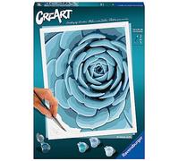 Ravensburger - CreArt 24x30 cm - Fleur Bleue - Loisir créatif - Peinture par numéros - Adulte - Activité détente et créative - Dès 12 Ans - 23610 - Version française