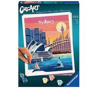 Ravensburger - CreArt 24x30 cm- Sydney - Loisir créatif - Peinture par numéros - Adulte - Activité détente et créative - Dès 12 Ans - 23526 - Version française