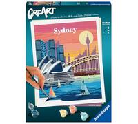 Ravensburger - CreArt 24x30 cm- Sydney - Loisir créatif - Peinture par numéros - Adulte - Activité détente et créative - Dès 12 Ans - 23526 - Version française