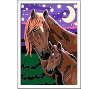 Ravensburger CreArt 27844 - Chevaux - Peinture par numéro pour Enfants de 7 Ans et Plus, Ensemble de Peinture avec Cadre, Pinceau et peintures acryliques