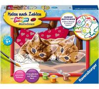 Ravensburger CreArt 28342 - Deux chatons câlins - Peinture par numéros chats pour enfants à partir de 9 ans 28342
